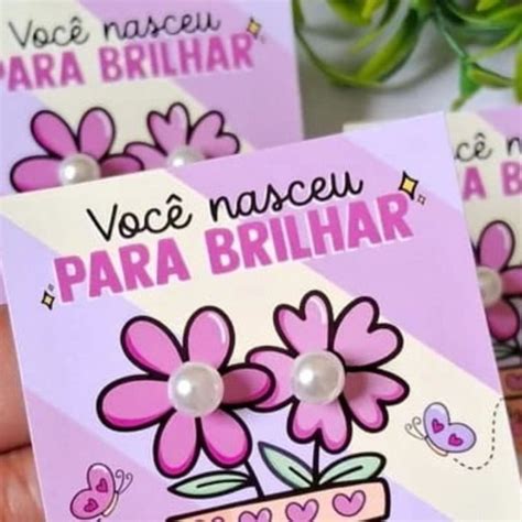 140 Tags 10x10cm Você Nasceu para Brilhar Furos Elo7