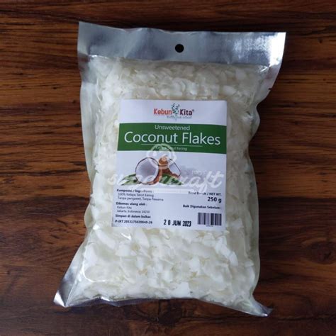 Jual Coconut Flakes Gr Kelapa Serut Kering Shopee Indonesia