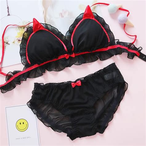 Cute Lace Bow Bra Underwear Set Se20160 Jolie Lingerie Lingerie