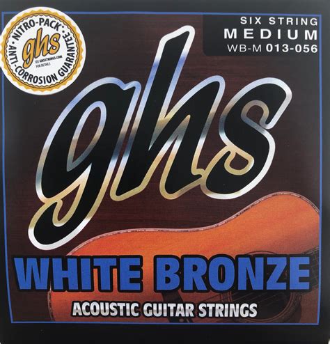 Ghs White Bronze Medium Acoustic Electric Guitar Strings Banjo Ben S General Store