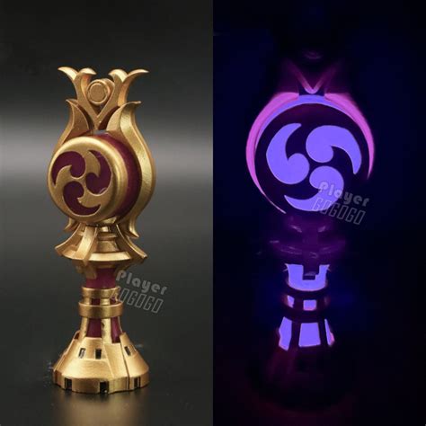 Genshin Impact Electro Gnosis Standee Luminous Led Light Etsy