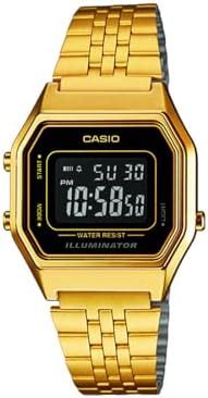 Casio Vintage Digital Rose Gold Dial And Watch Stainless Steel Unisex