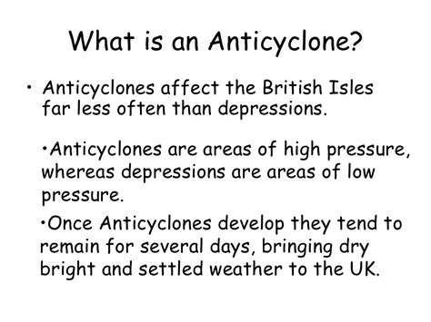 What Is An Anticyclone Explanation