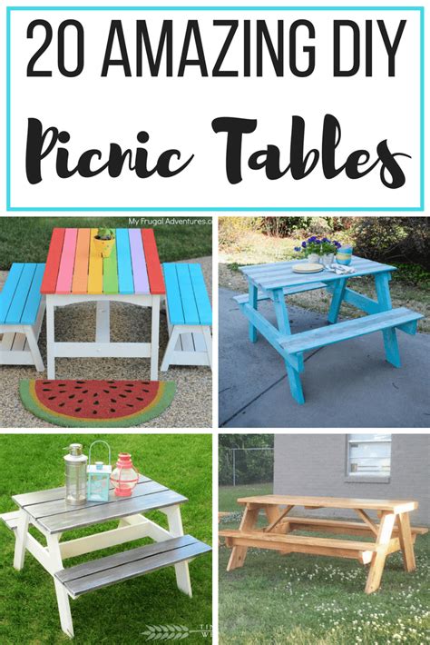 20 Diy Picnic Table Ideas To Build This Summer The Handymans Daughter