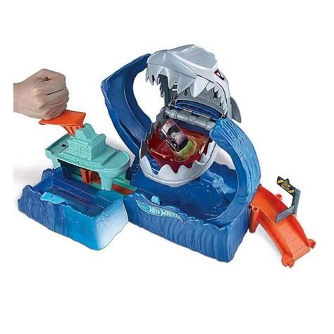 Hot Wheels City Color Shifter Shark Jump GJL Toys You