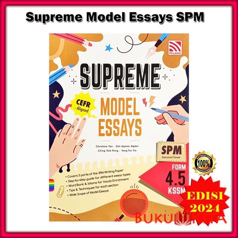 Buku Rujukan Supreme Model Essays Spm Kssm Form Edisi