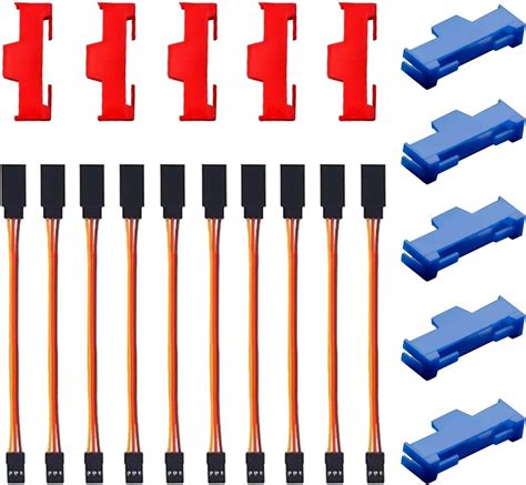 GTIWUNG 10Pcs Clip de Boucle de Câble d extension Servo Servo Extension