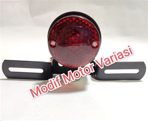 Jual Lampu Stop Rem Custom Besi Bulat Japstyle Cb Japs Klasik Modern Di