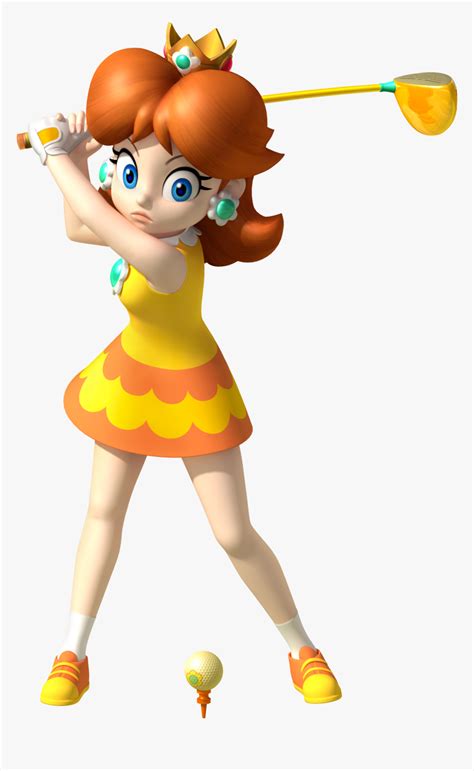 Princess Daisy Mario Golf, HD Png Download - kindpng