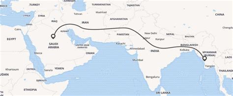 Bangladesh To Saudi Arabia By Road Map Fsu Spring Break 2024