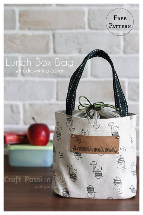 3 Lunch Box Bag Free Sewing Pattern