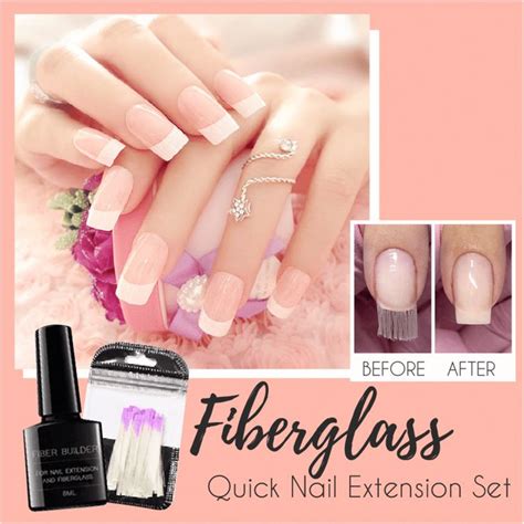 Easy Fiberglass Quick Nail Extension Set WishChoices EasyBeautyTips