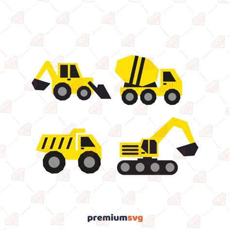 Construction Trucks Svg Bundle Premiumsvg