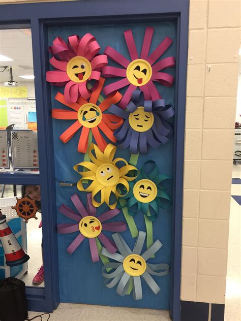 Spring Emoji Classroom Door Spring Door Decoration Door Decorations