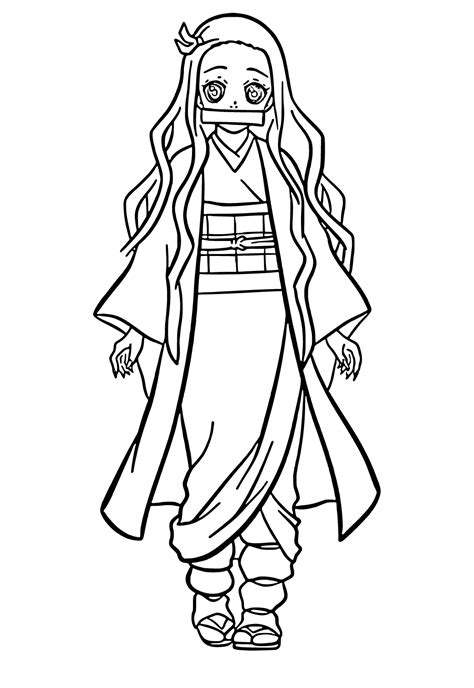 Desenho E Imagem Nezuko F Cil Para Colorir E Imprimir Gr Tis Para