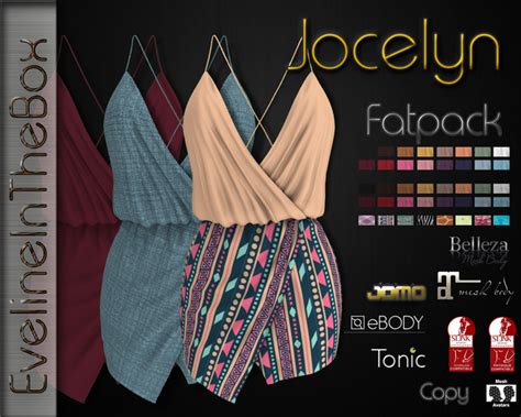 Second Life Marketplace Evelineinthebox Jocelyn Fatpack