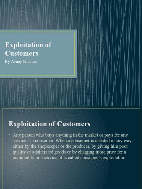 Exploitation Of Customers Pdf False Advertising Sales