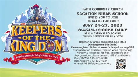 VBS 2023 Keepers Of The Kingdom