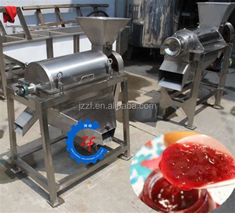 Stainless Steel Tomato Paste Processing Machine Mango Pulper Fruit