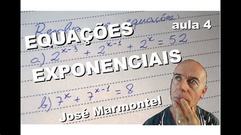 Equações Exponenciais Aula 4 Exponential Equations Youtube