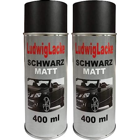 Schwarz Matt 2 Spraydosen AUTOLACK SCHWARZ MATT Je 400ml Amazon De