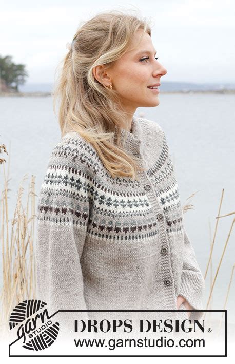 Boreal Circle Cardigan DROPS 245 3 Free Knitting Patterns By DROPS