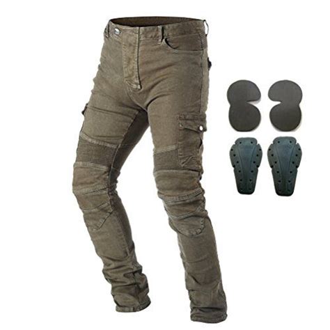 Takuey Men Motorcycle Riding Pants Denim Jeans Protect Pads Equipment Riding Pants Motorcycle