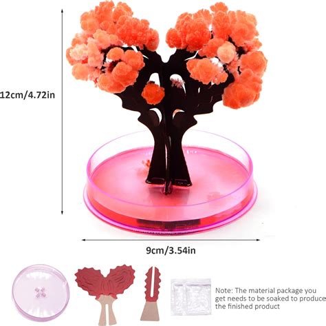 heiheiyo Árbol mágico Sakura mini árbol de Navidad mágico en