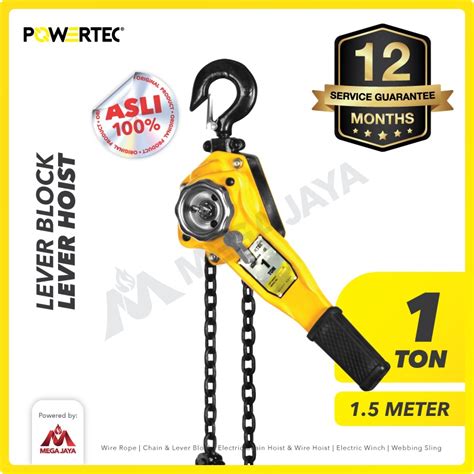 Jual Powertec Lever Block Lever Hoist Ton X Meter Shopee