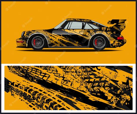 Premium Vector | Car wrap design vector