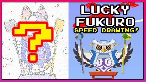 Lucky X Fukuro Speed Drawing Champion Island Fanart YouTube