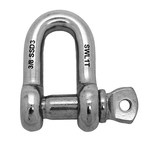 5 8 3 00 Tonnes SWL Stainless Steel D Shackle GS Products