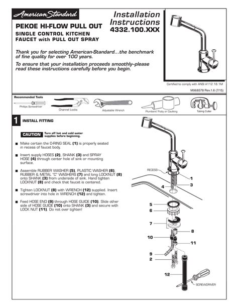 Installing A Kitchen Faucet Instructions – Things In The Kitchen