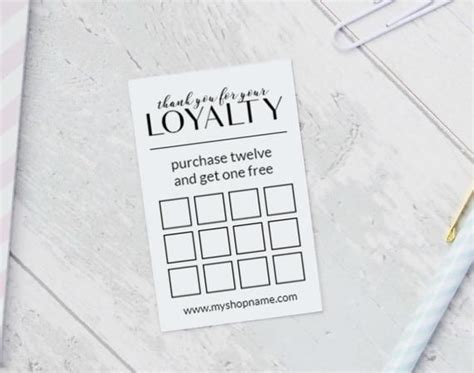 Free Editable Loyalty Card Template The Templates Art