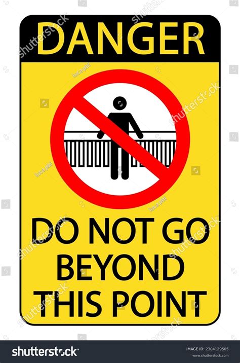 Do Not Go Beyond This Point Royalty Free Images Stock Photos