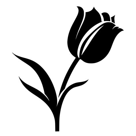 Delicate Tulip SVG File For Cricut Silhouette Laser Machines