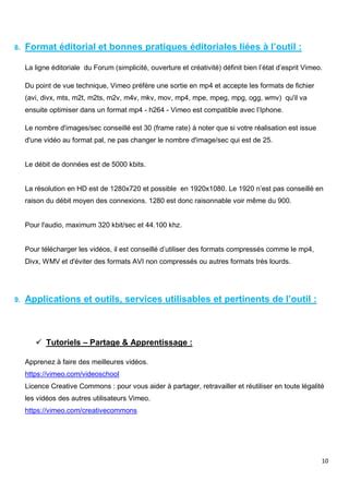 VIMEO Fiche Pratique PDF