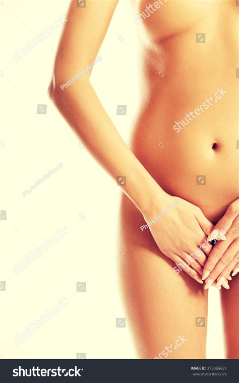 Shy Nude Woman Covering Her Intimate Stock Photo Edit Now 373086631