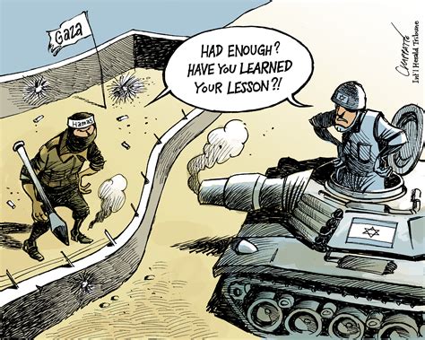 Truce between Israel and Hamas | Globecartoon - Political Cartoons ...