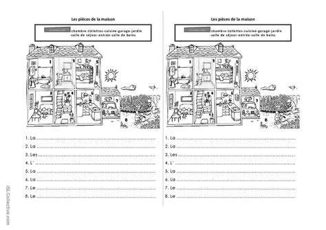 Les Pi Ces De La Maison Fran Ais Fle Fiches Pedagogiques Pdf Doc