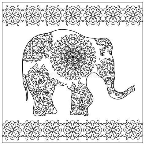 Elephant Zentangle Coloring Pages Coloring Pages