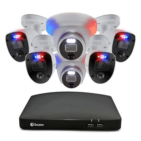 Swann 8 Channel 4K 2TB DVR Surveillance System With Enforcer 4 Wired