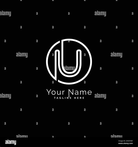 Letter U Logo Vector Design Template Round Shape Image With Alphabet U