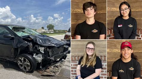 Five Teens Aged 18 To 19 Killed In Florida After Car Crashes Into