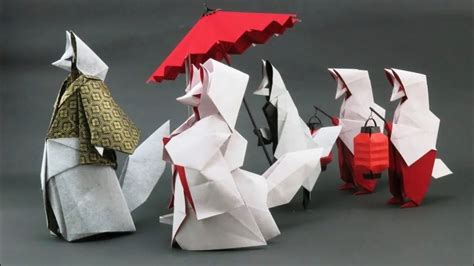 Amazing Paper Crafts Video Origami Foxs Wedding Fox Bride Youtube