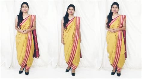 Nauvari Saree Nauvari Saree Draping Part 4 Simple Way To Wear