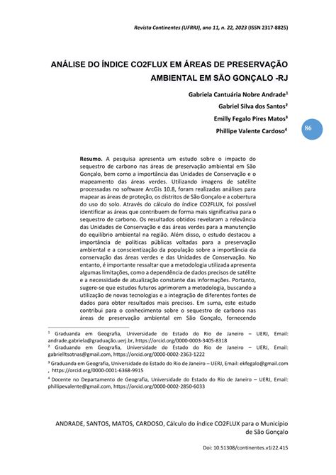 PDF ANDRADE SANTOS MATOS CARDOSO Cálculo do índice CO2FLUX para o