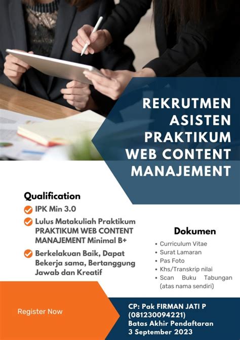 Lowongan Asisten Praktikum Pii Semester Ganjil Program