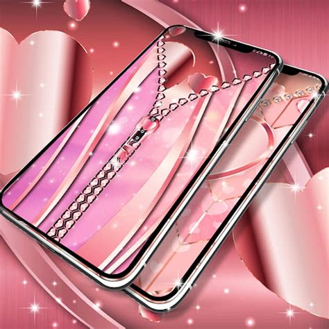 Rose gold lock screen zipper APK for Android - Download