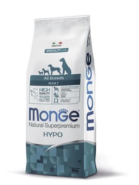Monge Dog Speciality Hypo корм гипоаллергенный с лососем и тунцом, 12 ...